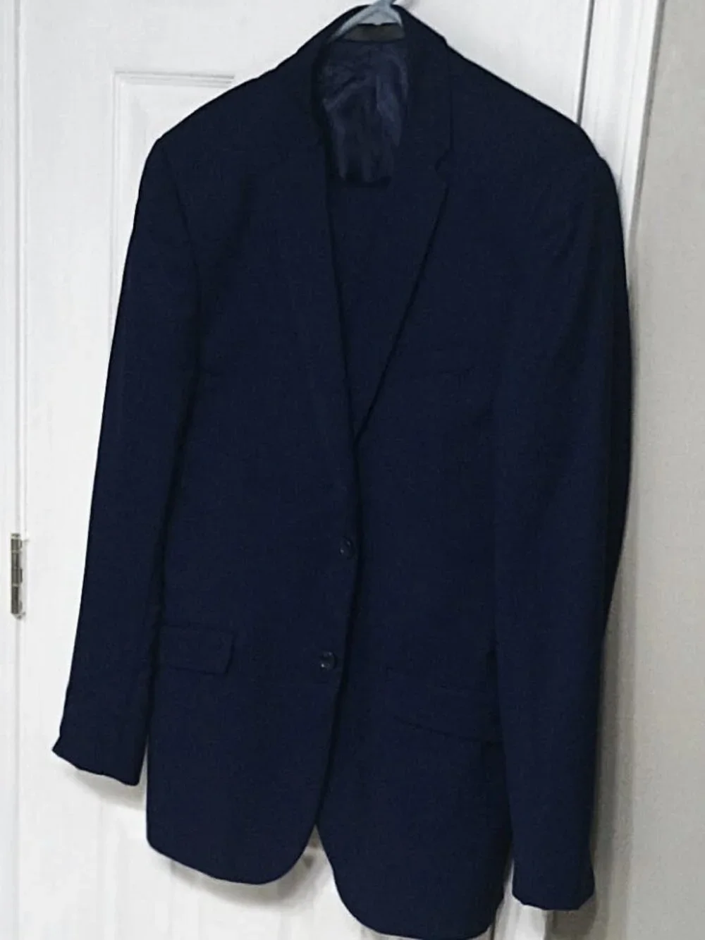 Curativa Bespoke Design Men Slim Fit Blue 2 Piece Suit 42L
